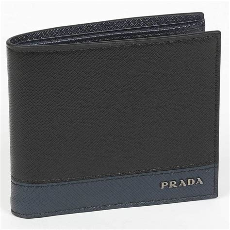 prada large mens wallet|Prada wallet price list.